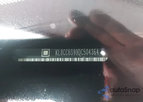 2013 Chevrolet Spark 1Lt Manual из США, поврежденный, VIN KL8CC6S93DC504364